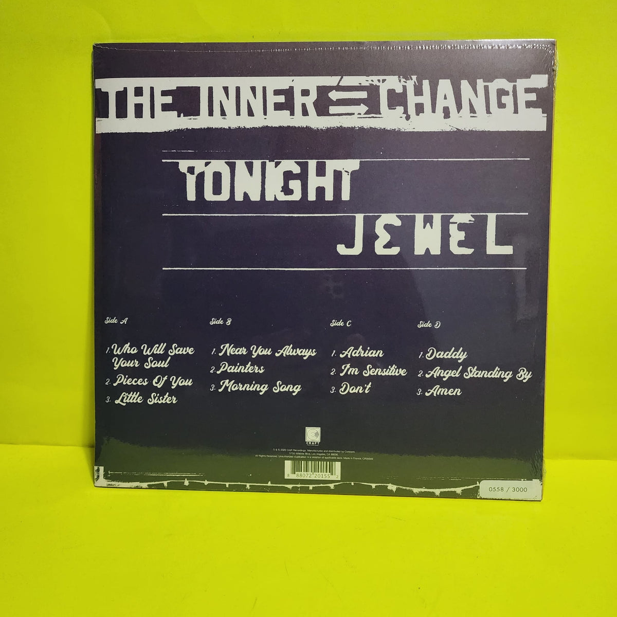 Jewel - Live At The Inner Change /RSD Numbered  - 2020 - CR00349 New - Sealed - Vinyl