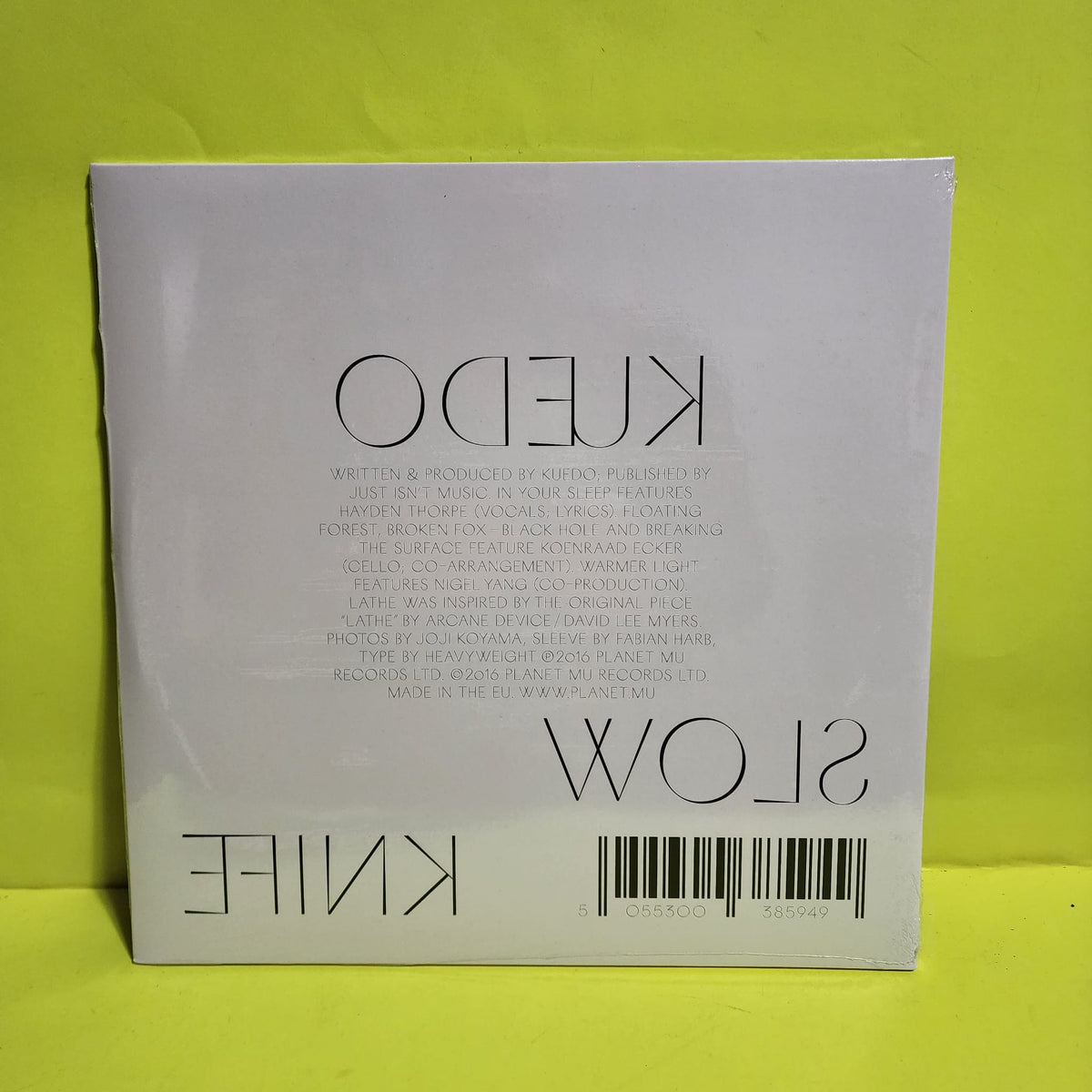 Kuedo - Slow Knife - 2016 - ZIQ380 New - Sealed - Vinyl