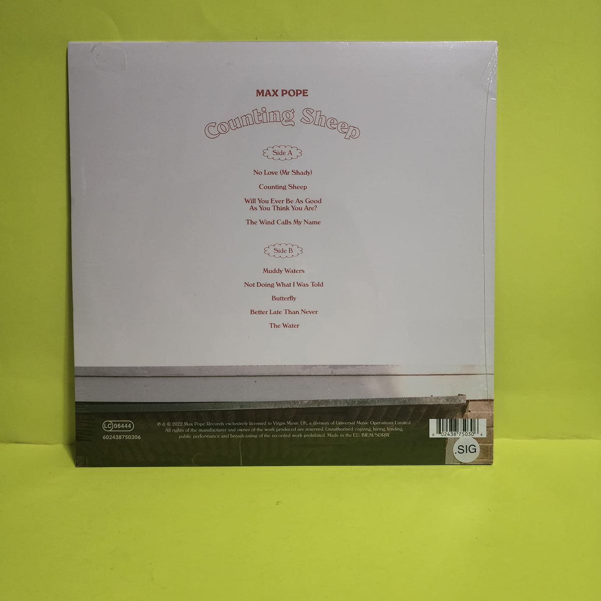 Max Pope - Counting Sheep / Autographed  - 2022 - 602438750306 New - Sealed - Vinyl