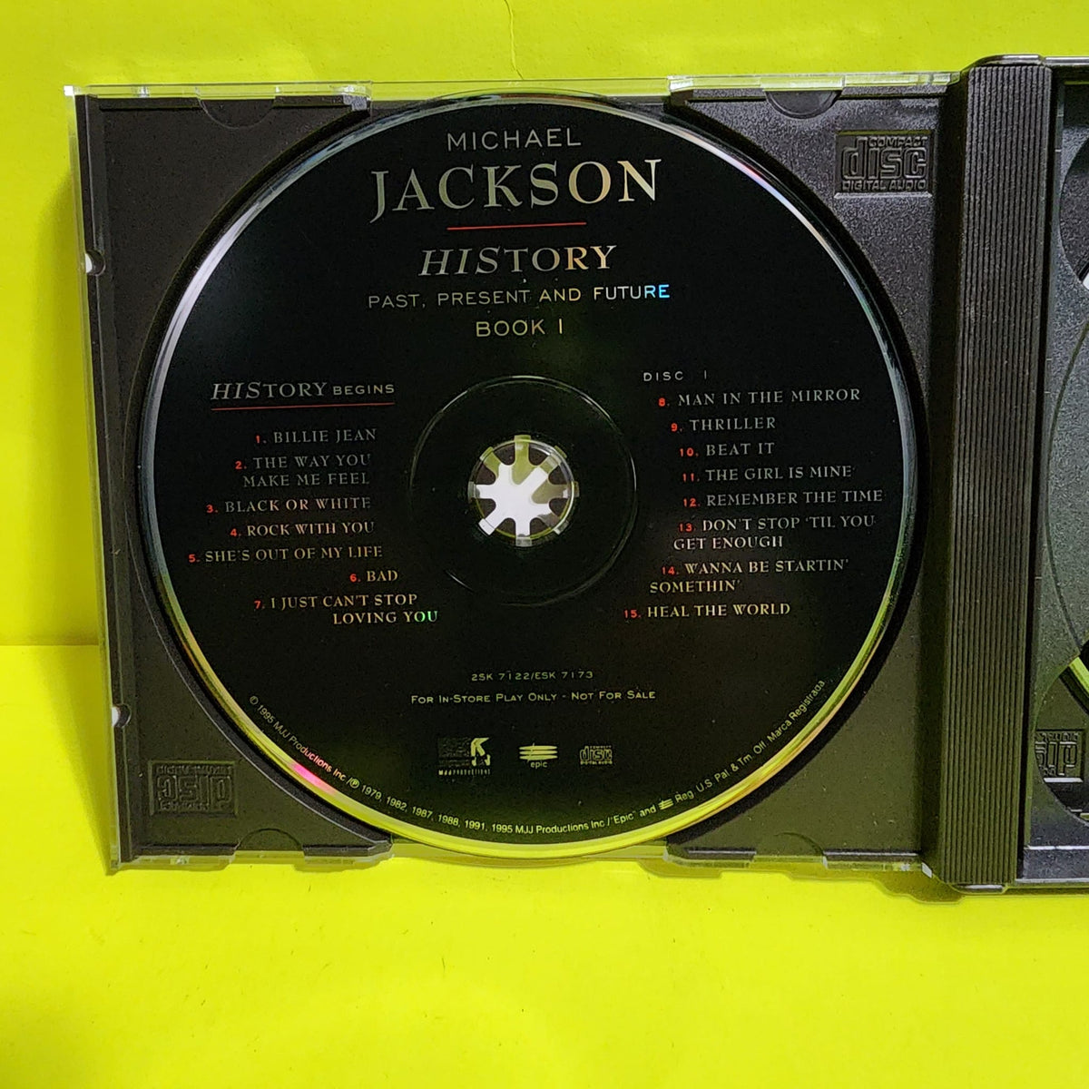 Michael Jackson  - Michael Jackson History Book l / Rare Promo  - 1995 - 2SK 7122 Used - VG+ - CDs
