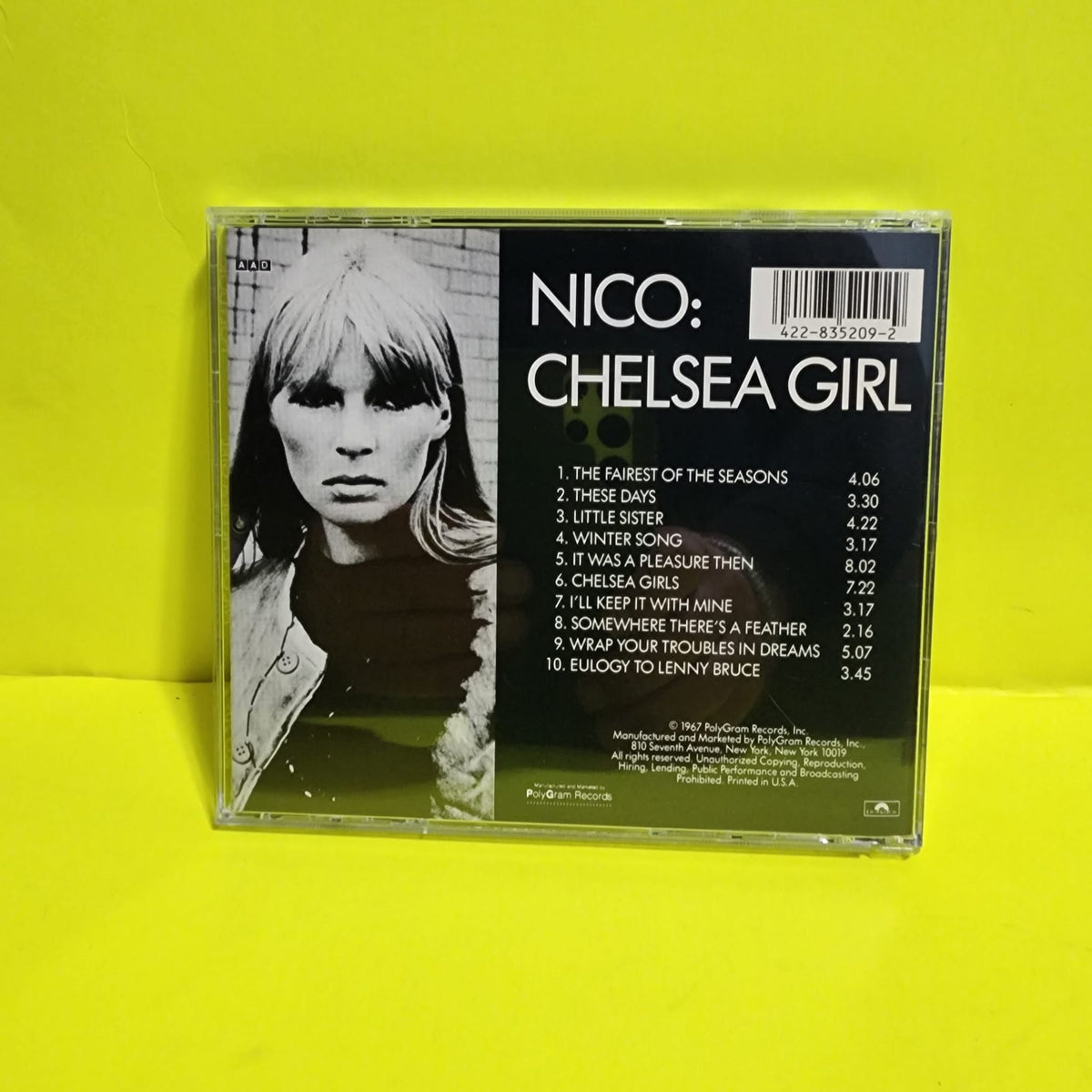 Nico  - Chelsea Girl - 1994 - 835 209-2 Used - VG++ - CDs