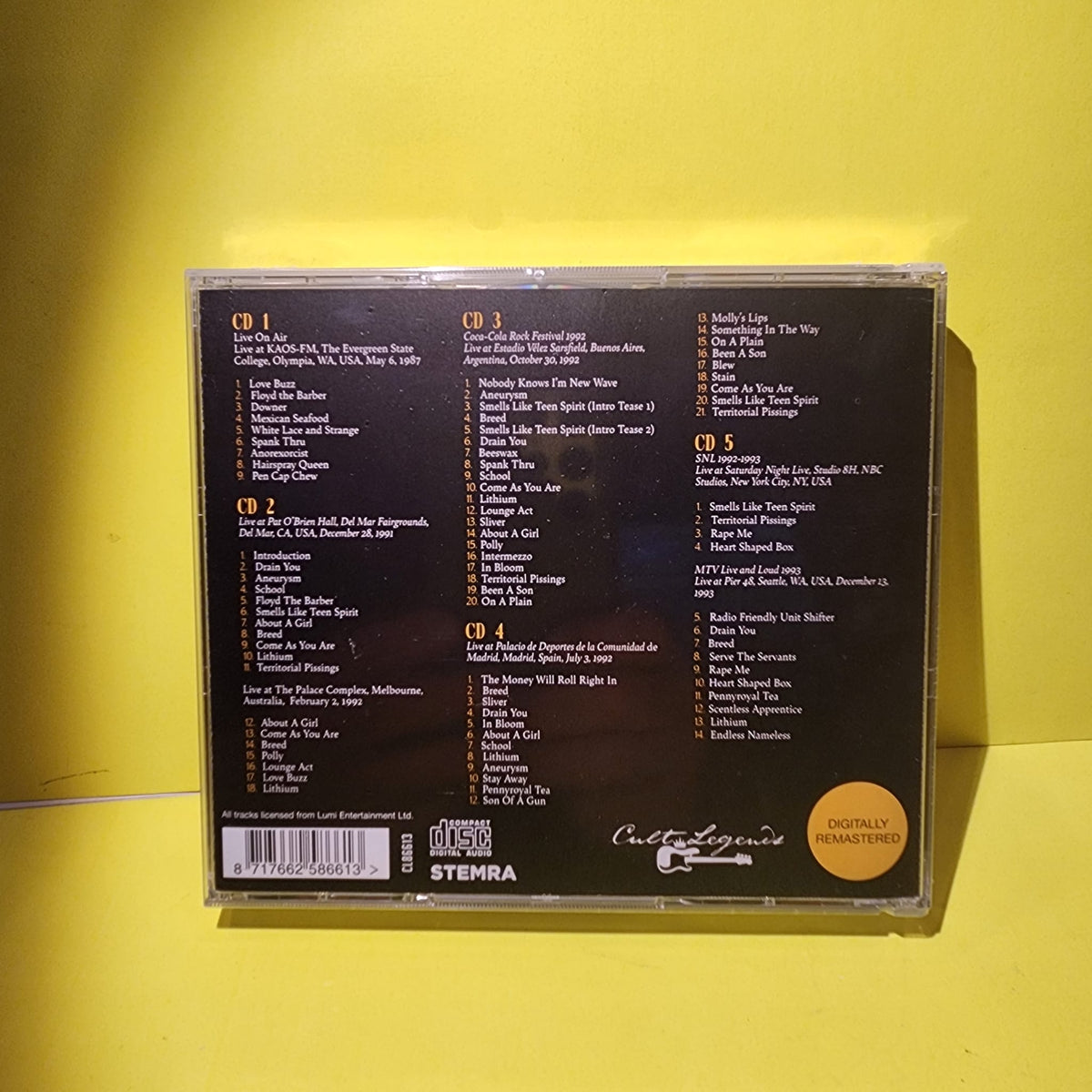 Nirvana - The Broadcast Collection 1987-1993 - 2022 - CL86613 New - Sealed - CDs
