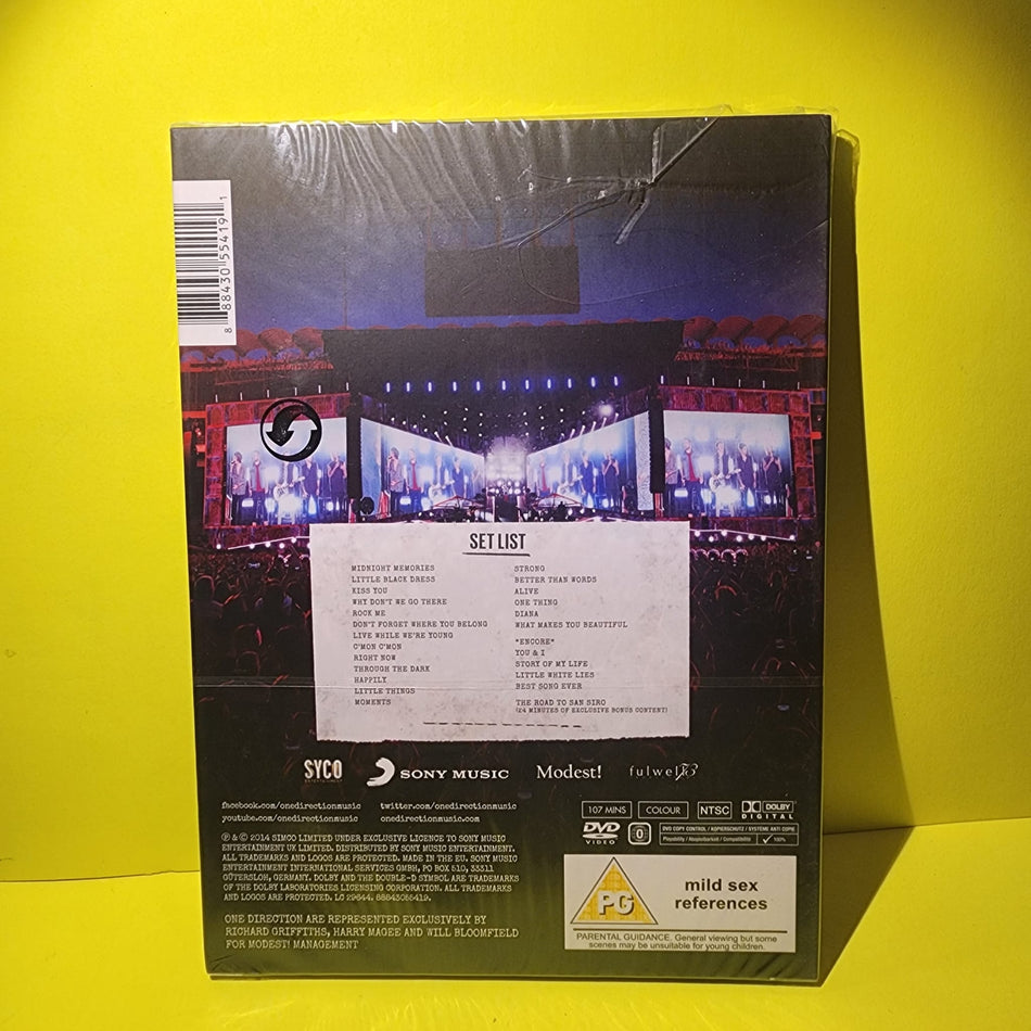 One Direction Where We Are (Live From San Siro Stadium) - 2014 - New - DVDs & Blu-Rays