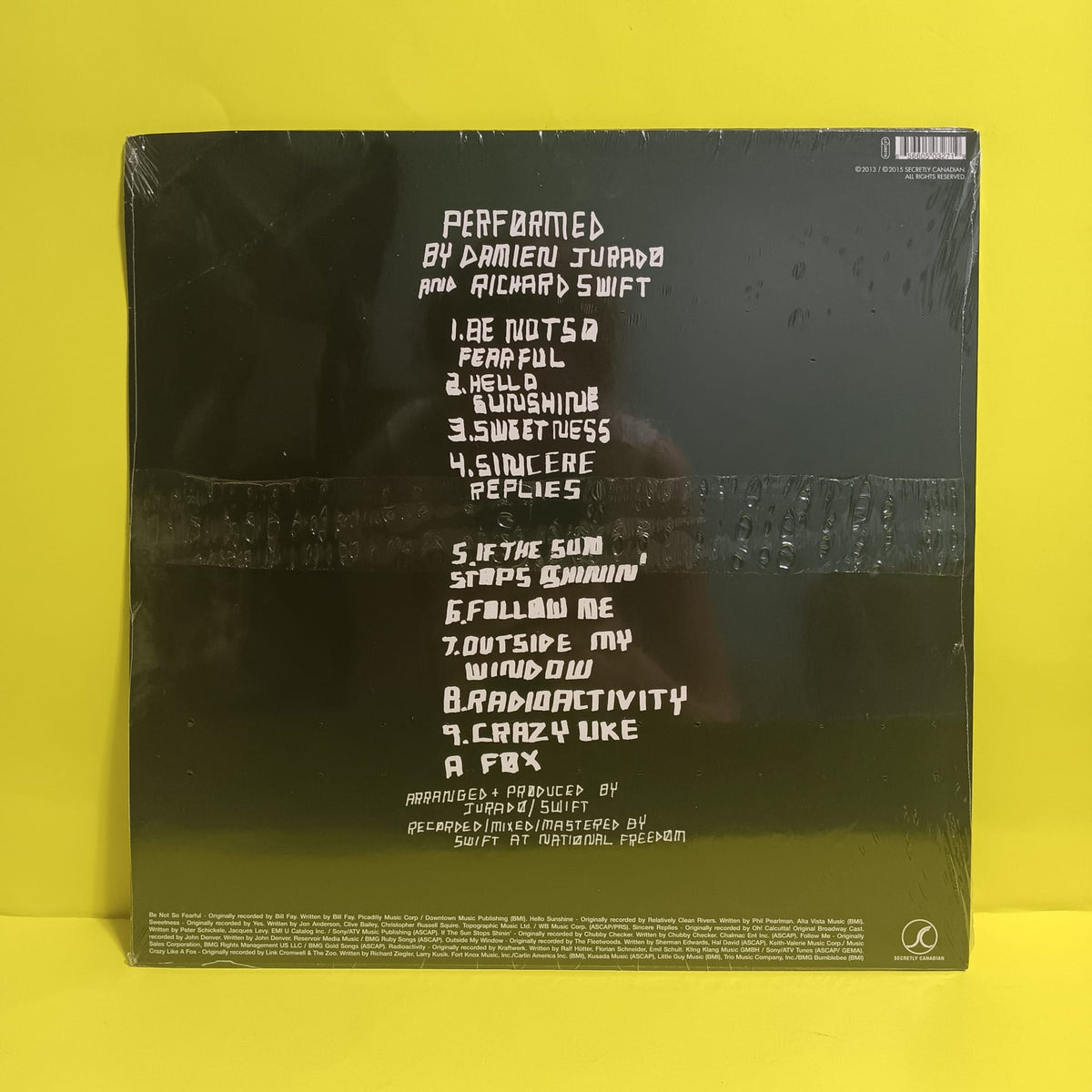 Damien Jurado & Richard Swift  - Other People's Songs: Volume One - 2016 - SC327 New - Sealed - Vinyl