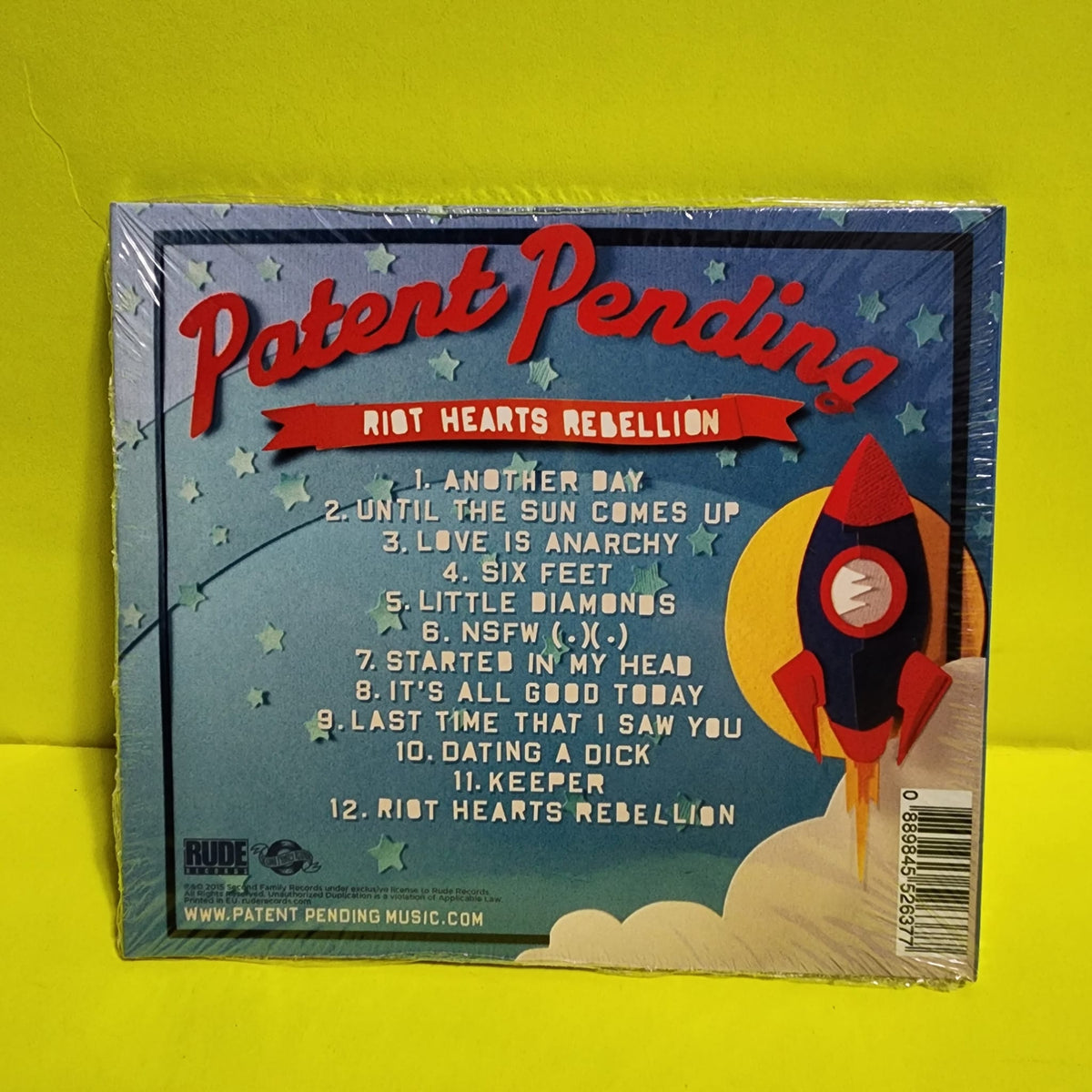 Patent Pending - Riot Hearts Rebellion - 2015 - RDR 111 New - Sealed - CDs