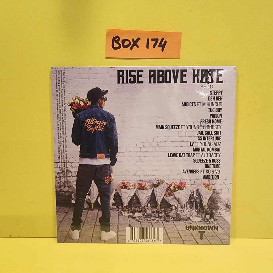 Unknown T - Rise Above Hate - 2020 - 0746036 New - Sealed - CDs