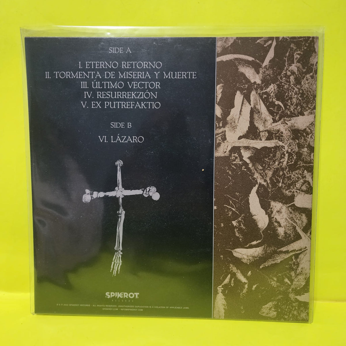 Ruinas  - Resurrekzión / Limited to 400 Copies  - 2022 - SPK026LP New - Sealed - Vinyl