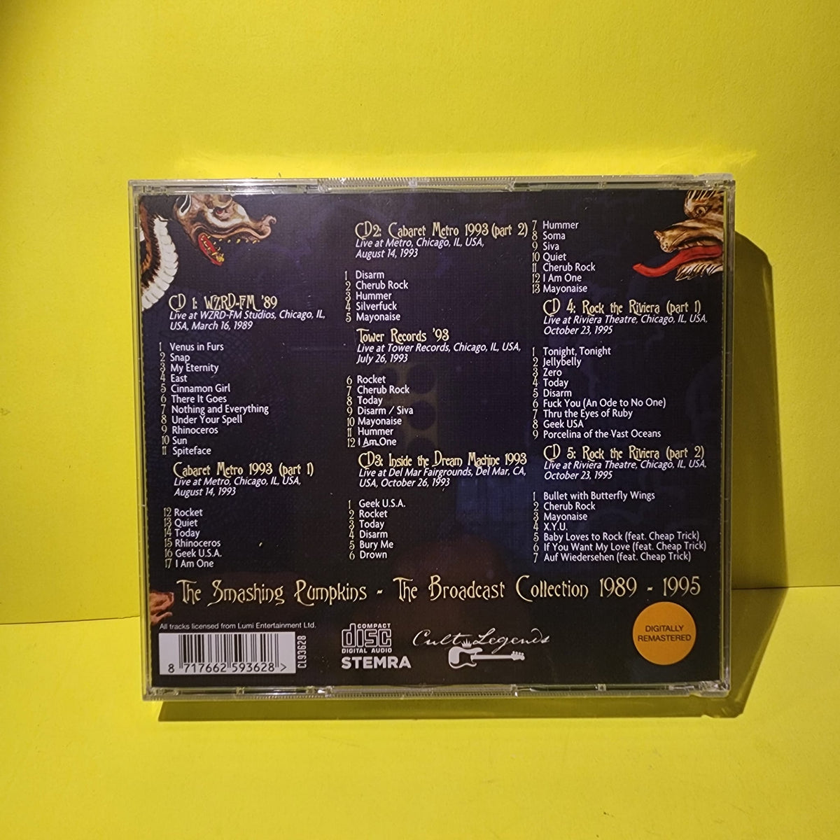 The Smashing Pumpkins - The Broadcast Collection 1989-1995 / 5 CDs Set. - 2023 - CL93628 New - Sealed - CDs