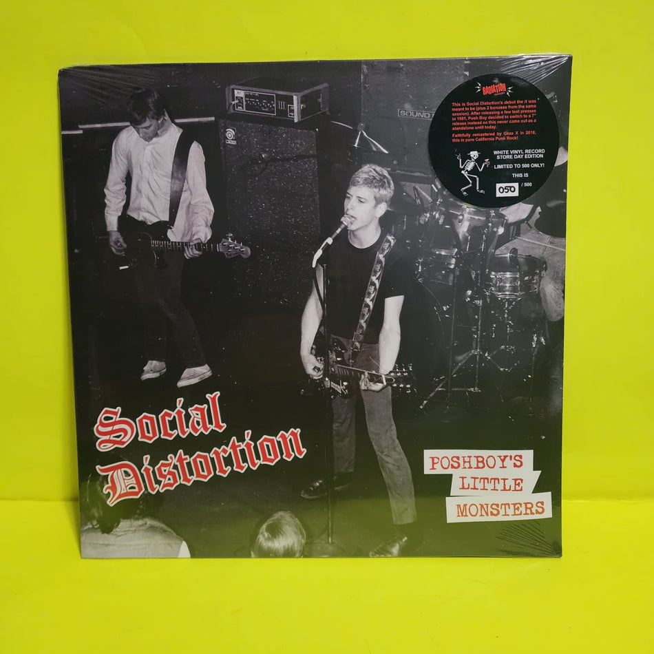 Social Distortion - Poshboy's Little Monsters /RSD Limited Numbered Colored White. - 2019 - RRS100 New - Sealed - Vinyl