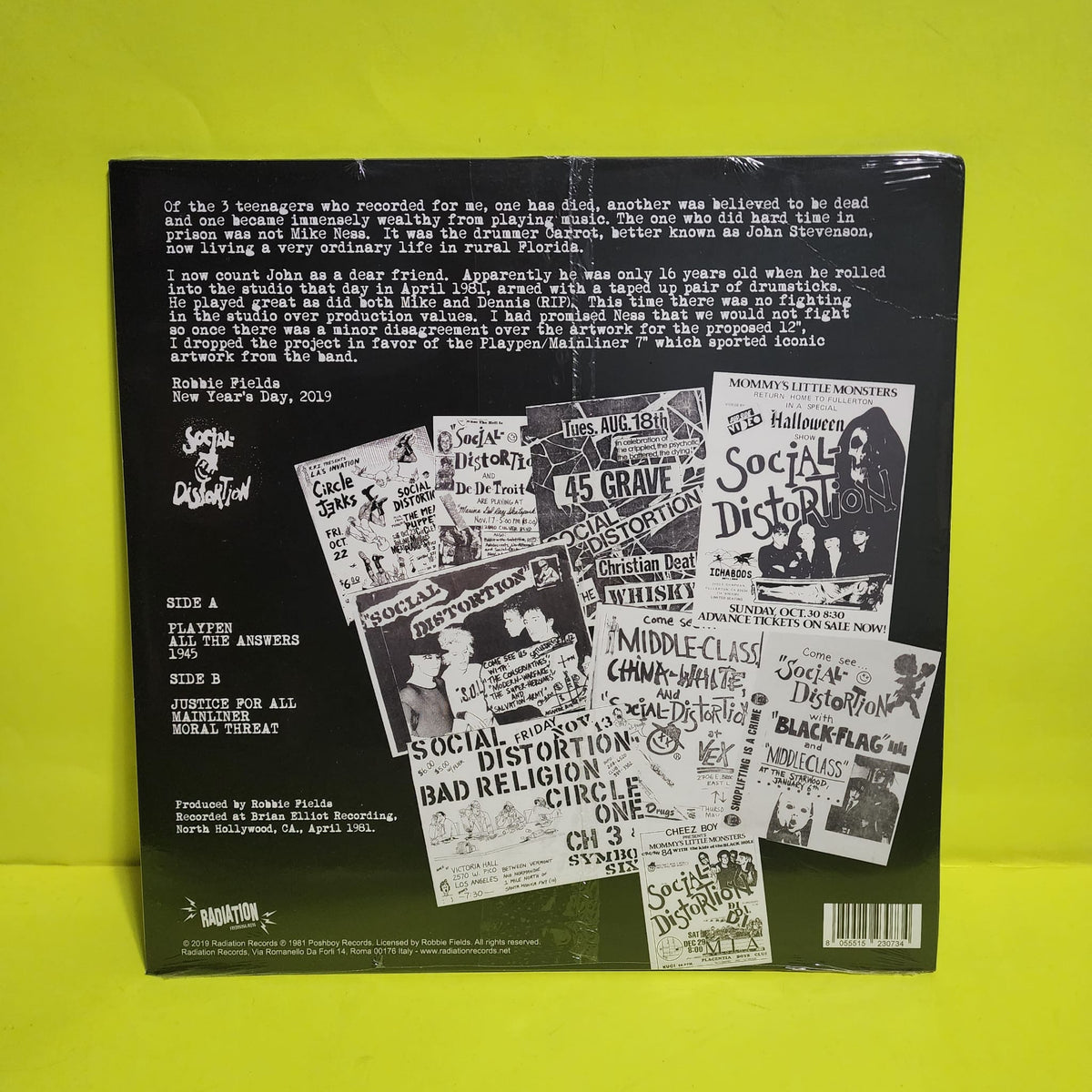 Social Distortion - Poshboy's Little Monsters /RSD Limited Numbered Colored White. - 2019 - RRS100 New - Sealed - Vinyl