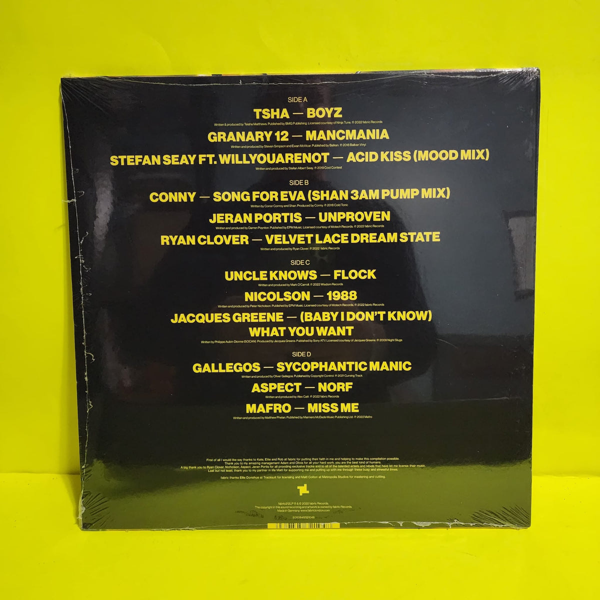 TSHA - Fabric Presents TSHA - 2022 - fabric121LP New - Sealed - Vinyl
