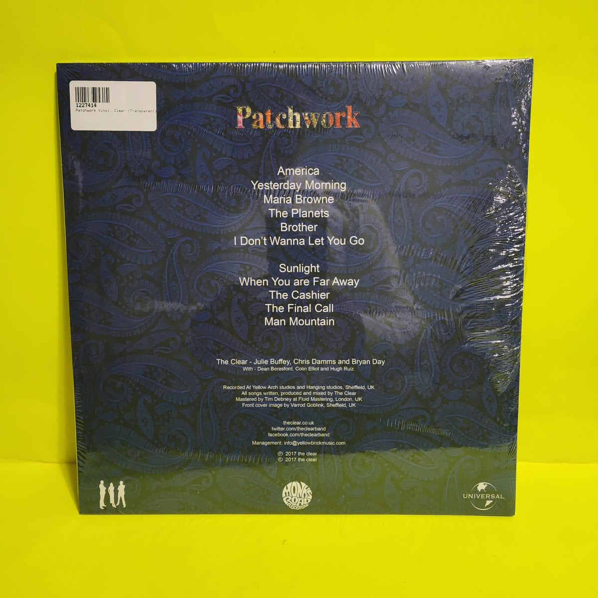 The Clear  - Patchwork / Limited Edition Colored Vinyl  - 2017 - MRTCLP01 New - Sealed - Vinyl