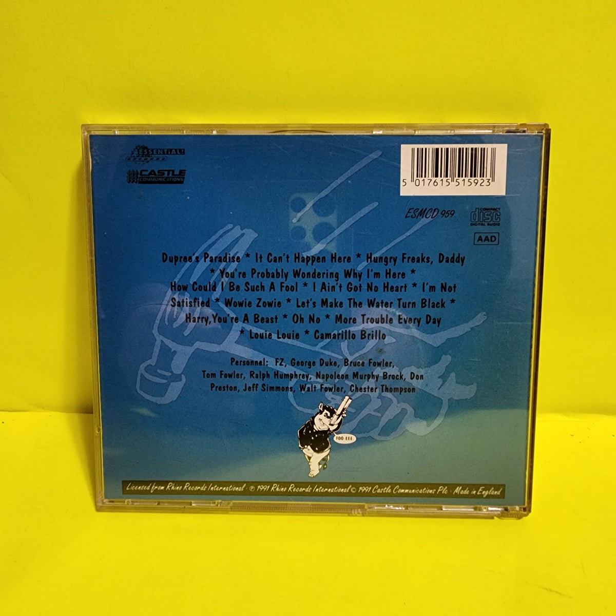Frank Zappa & The Mothers Of Invention* - Unmitigated Audacity - 1991 - ESMCD 959 Used - VG++ - CDs