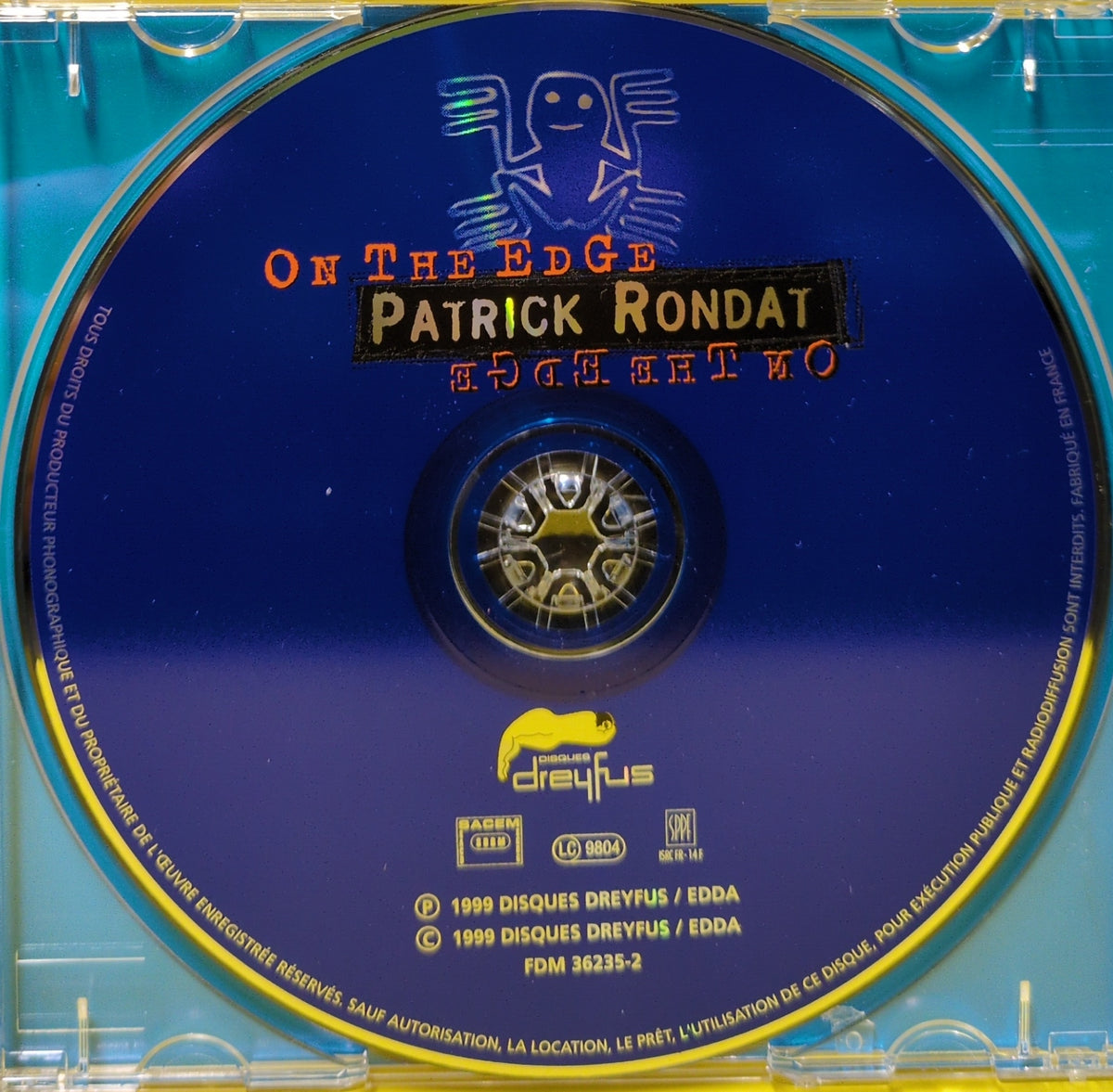 Patrick Rondat - On The Edge - 1999 - FDM 36235-2 Used - EX - CDs