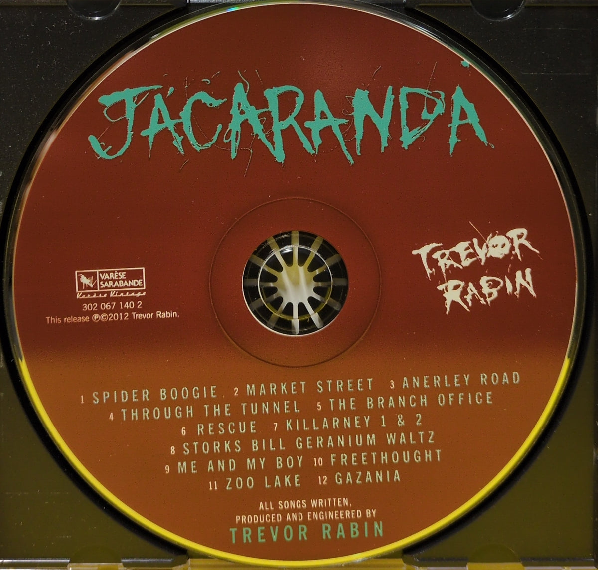Trevor Rabin - Jacaranda - 2012 - 302 067 140 2 Used - EX - CDs
