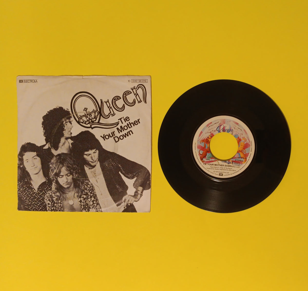 Queen  - Tie Your Mother Down - 1977 - Germany 1C 006-98 819 Used - VG++ - 7" Vinyl