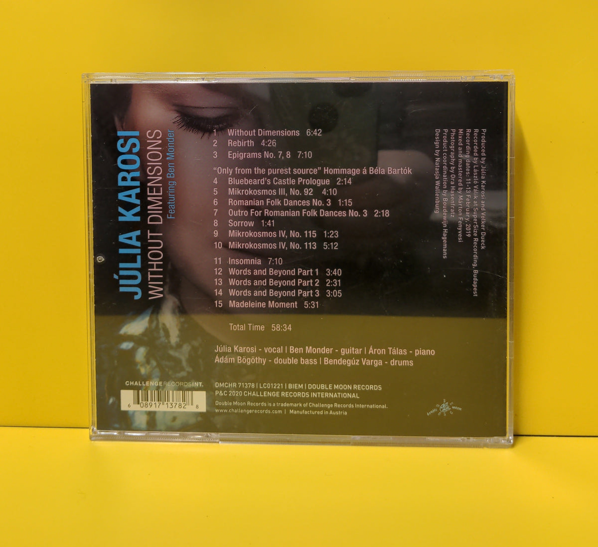 Júlia Karosi Featuring  Ben Monder - Without Dimension - 2020 - DMCHR 71378 Used - EX - CDs