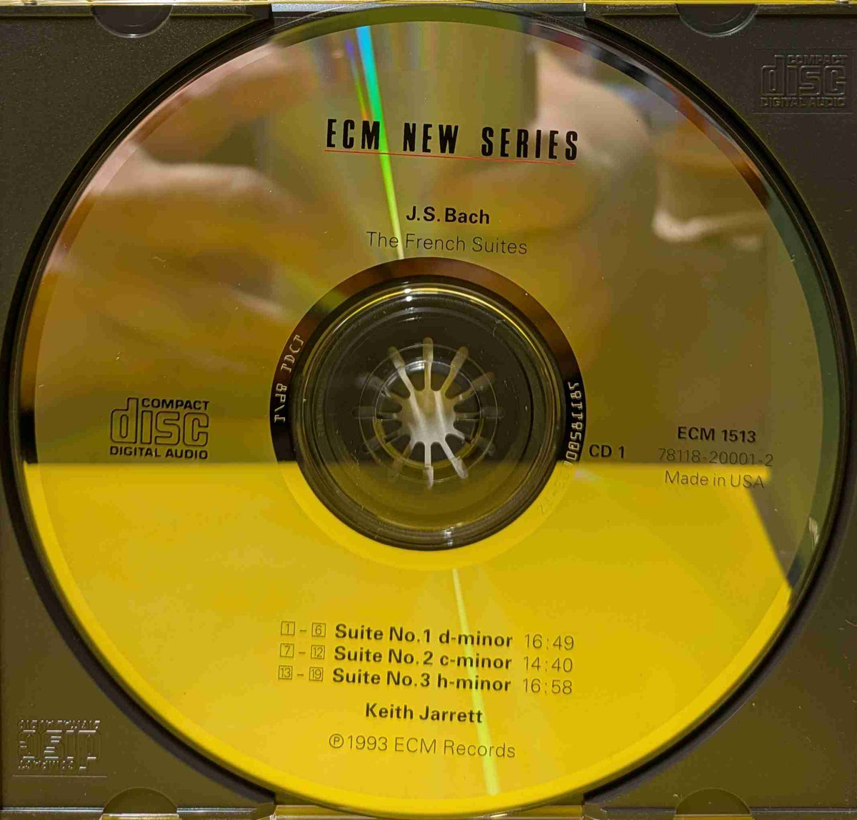 J.S. Bach, Keith Jarrett - The French Suites - 1993 - 1513/14  78118-20001-2 Used - EX - 2xCD