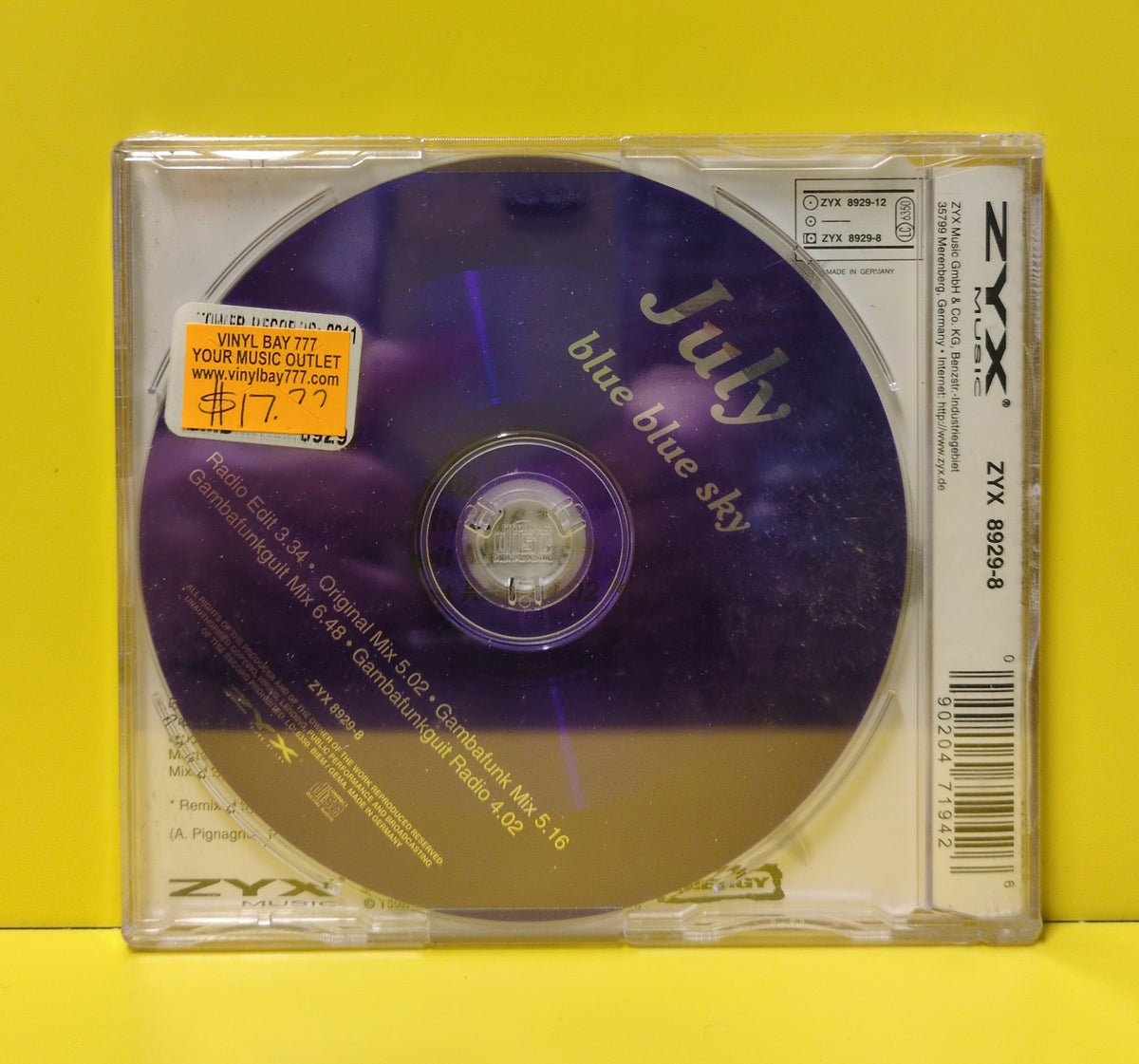 July - Blue Blue Sky - 1998 - ZYX 8929-8 New - Sealed - CDs