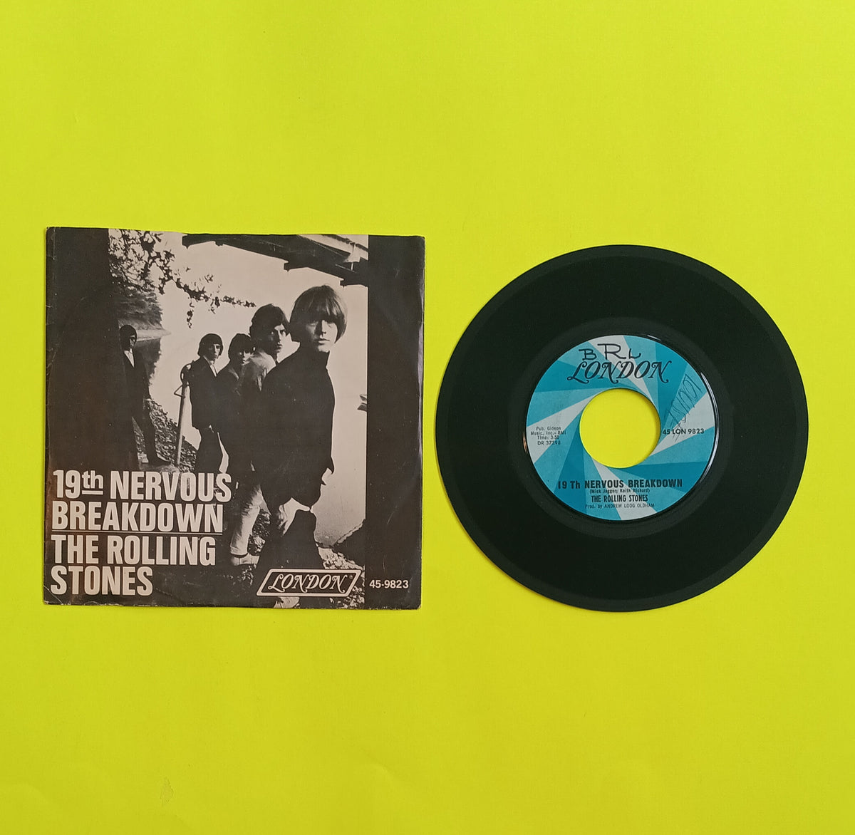 The Rolling Stones - 19th Nervous Breakdown / Sad Day - 1966 - 45 LON 9823 Used - VG+ - 7" Vinyl