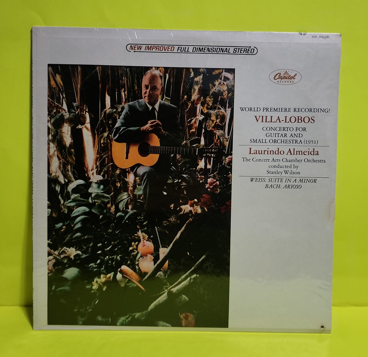 Laurindo Almeida - Villa-Lobos: Concerto For Guitar And Small Orchestra, Weiss - SP 8-8638 New - Sealed - Vinyl
