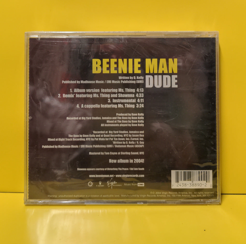 Beenie Man, Ms. Thing, Shawnna - Dude - 2004 - 7243 8 38890 2 0 New - Sealed - CDs