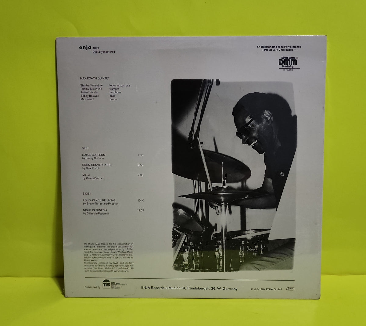 Max Roach - Long As You're Living - 1984 - 4074 New - Sealed - Vinyl