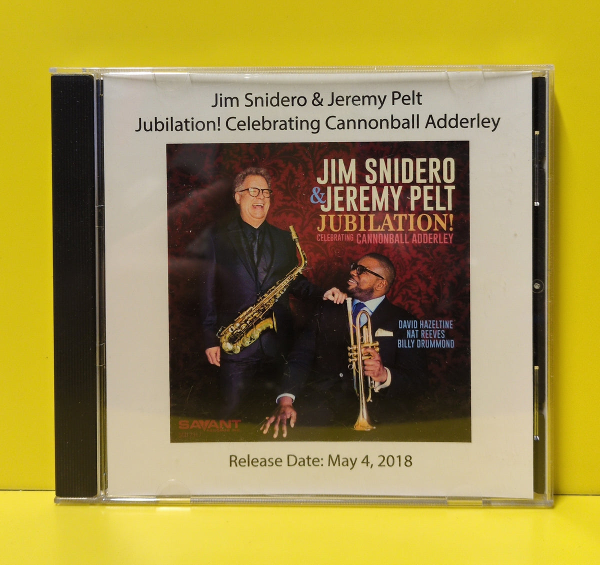 Jim Snidero & Jeremy Pelt - Jubilation! Celebrating Cannonball Adderley - 2018 - Used - VG++ - CDs - CDr - Promo