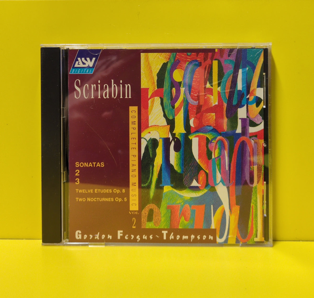 Scriabin, Gordon Fergus-Thompson - Sonatas 2 & 3, / Twelve Etudes Op. 8 / Two Nocturnes Op. 5 - 1994 - CD DCA 882 Used - EX - CDs