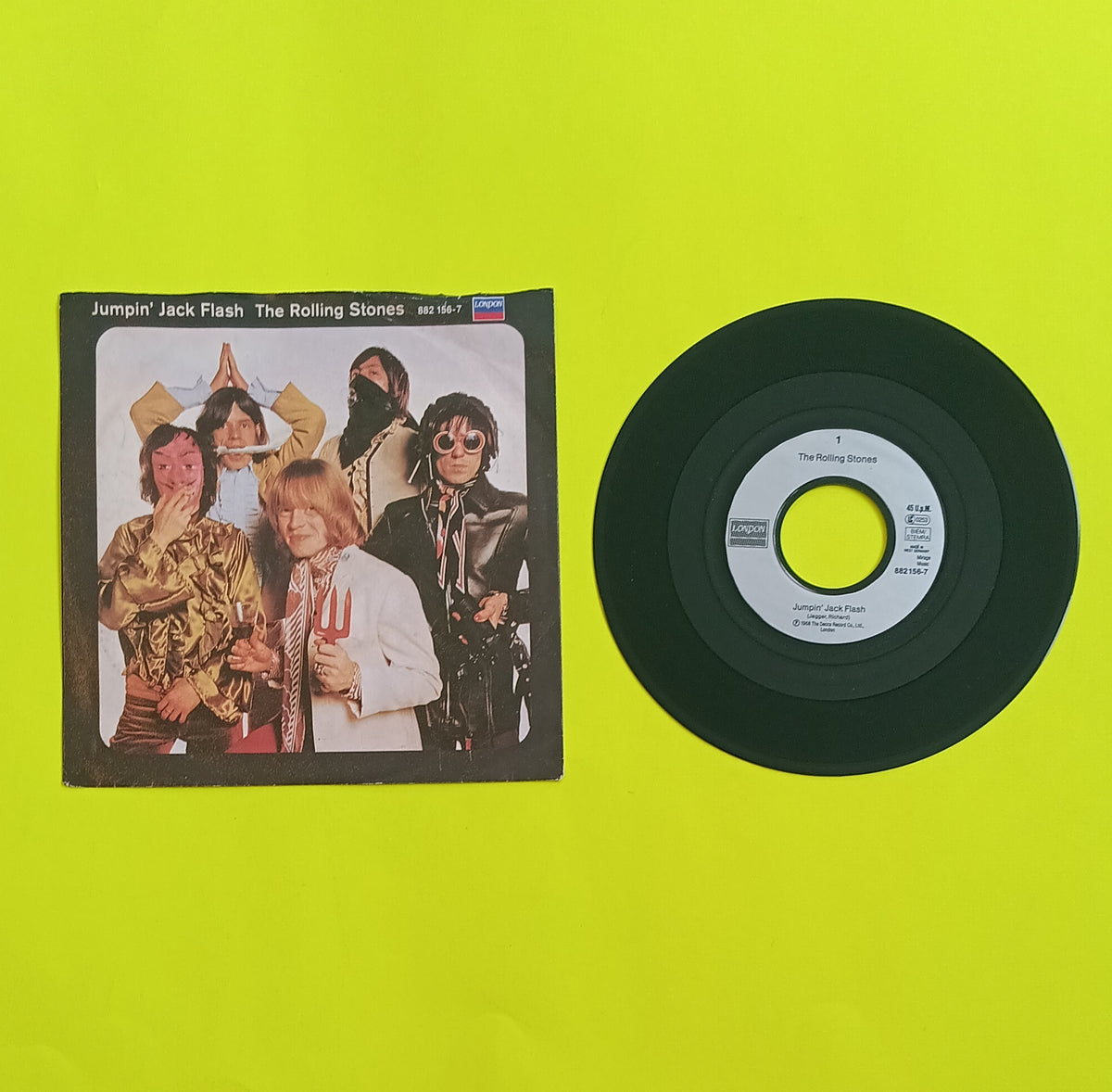The Rolling Stones - Jumpin' Jack Flash / Child of the Moon - 1989 - 882 156-7 Used - VG++ - 7" Vinyl