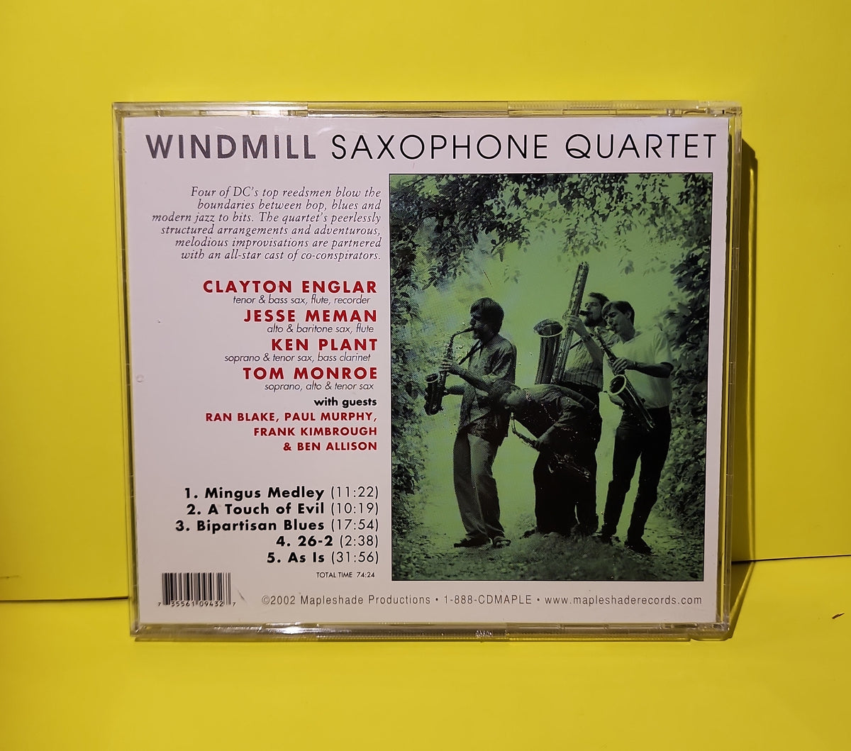 Windmill Saxophone Quartet  - A Touch Of Evil - 2002 - 09432 Used - EX - CDs