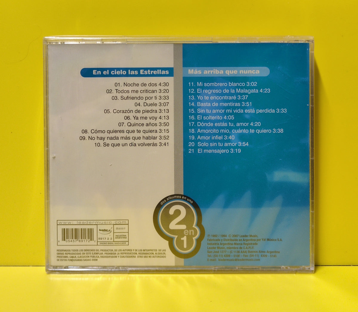 Malagata - 2 En 1: Mas Arriba Que Nunca / En El Cielo Las Estrellas - 2007 - LM 605457 8917 2 2 New - Sealed - CDs