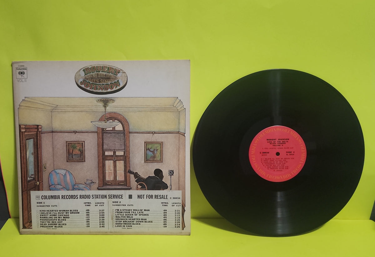 Robert Johnson - King Of The Delta Blues Singers ( Vol. ll ) Promo with Inserts - 1970 - C 30034 Used - VG++ - Vinyl