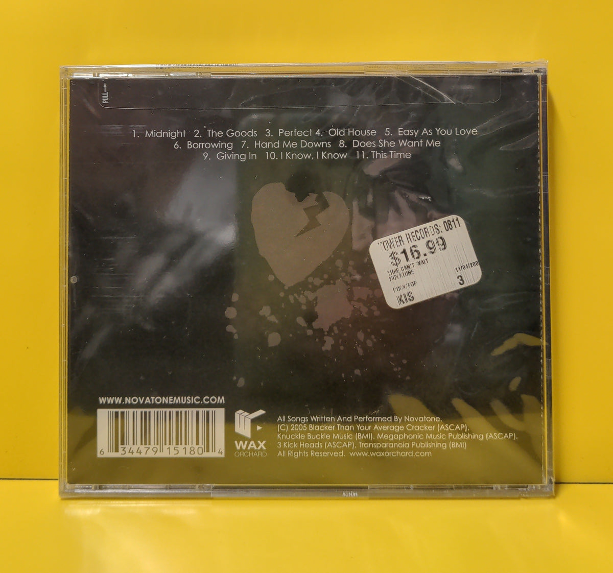 Novatone - Time Can't Wait - 2005 - New - Sealed - CDs