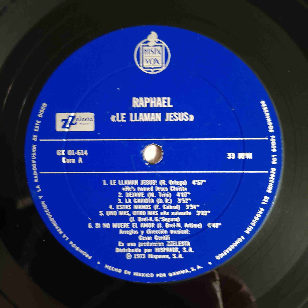 Raphael - Le Llaman Jesus! Mexico - 1973 - GX 01-614 Used - VG++ - Vinyl