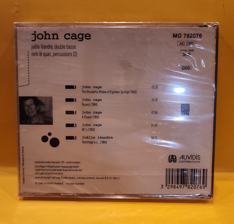 John Cage Joelle Leandre - The Wonderful Widow of Eighteen Springs - 1996 - MO 782076 New - Sealed - CDs