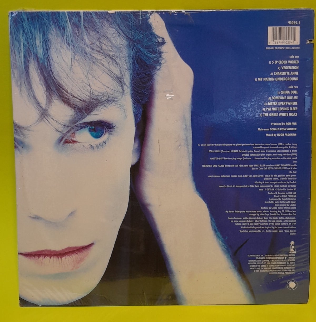 Julian Cope - My Nation Underground - 1988 - 91025-1 New - Sealed - Vinyl