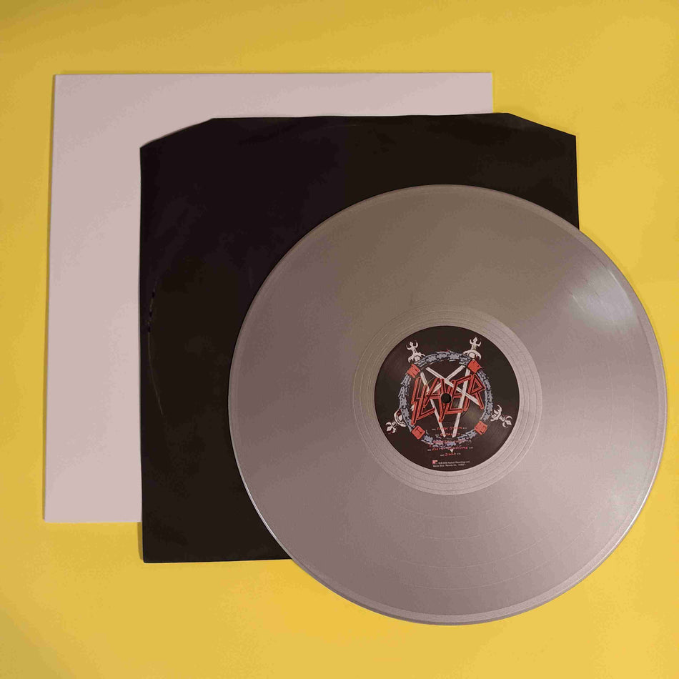 Slayer - Christ Illusion (Germany Silver Unofficial Release) - 2024 - 44300-1 Used - NM - Vinyl