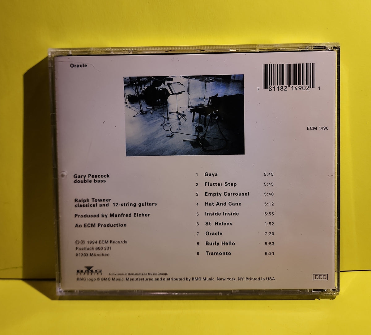 Gary Peacock / Ralph Towner - Oracle - 1994 - ECM 1490 Used - NM - CDs