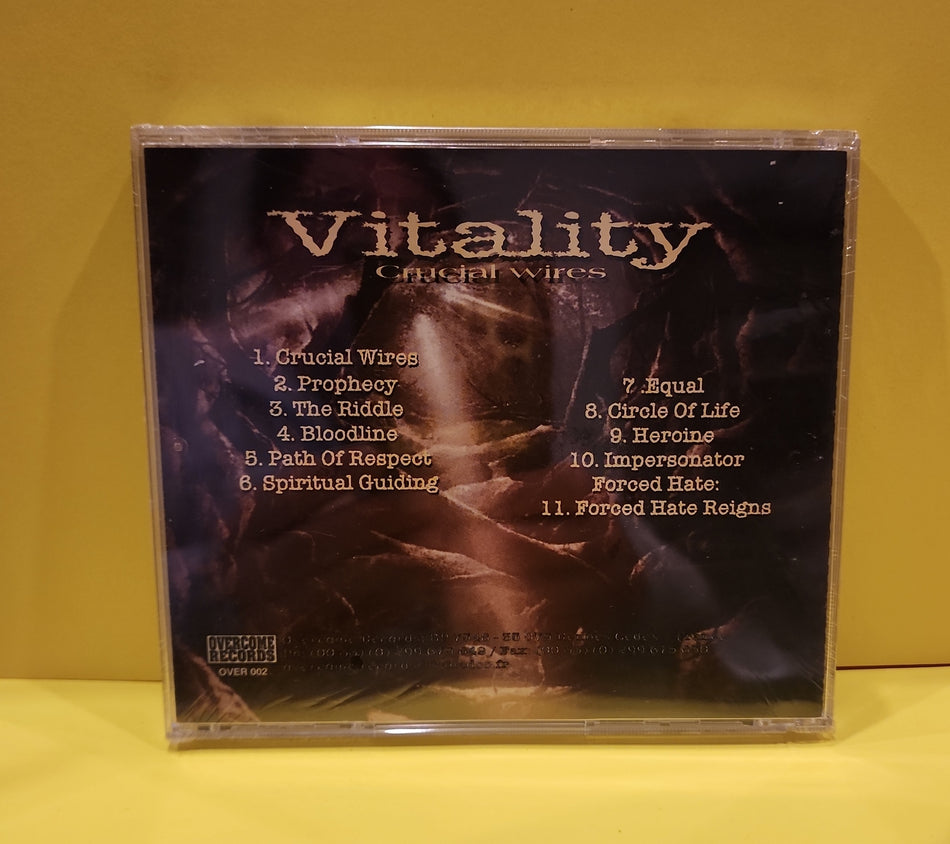 Vitality - Crucial Wires - 1998 - OVER 002 New - Sealed - CDs