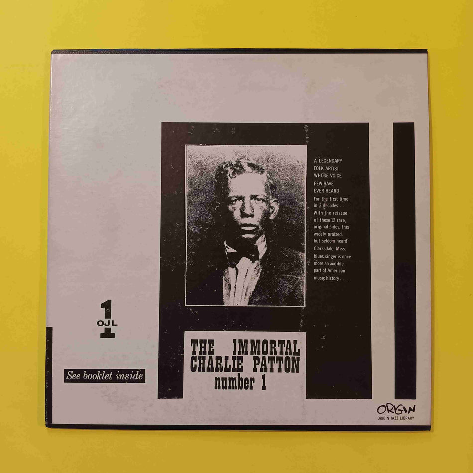 Charlie Patton - The Immortal Charlie Patton No. 1 OG w. Booklet - 1962 - OJL1 Used - VG++ - Vinyl