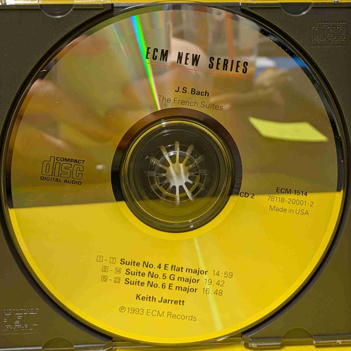 J.S. Bach, Keith Jarrett - The French Suites - 1993 - 1513/14  78118-20001-2 Used - EX - 2xCD