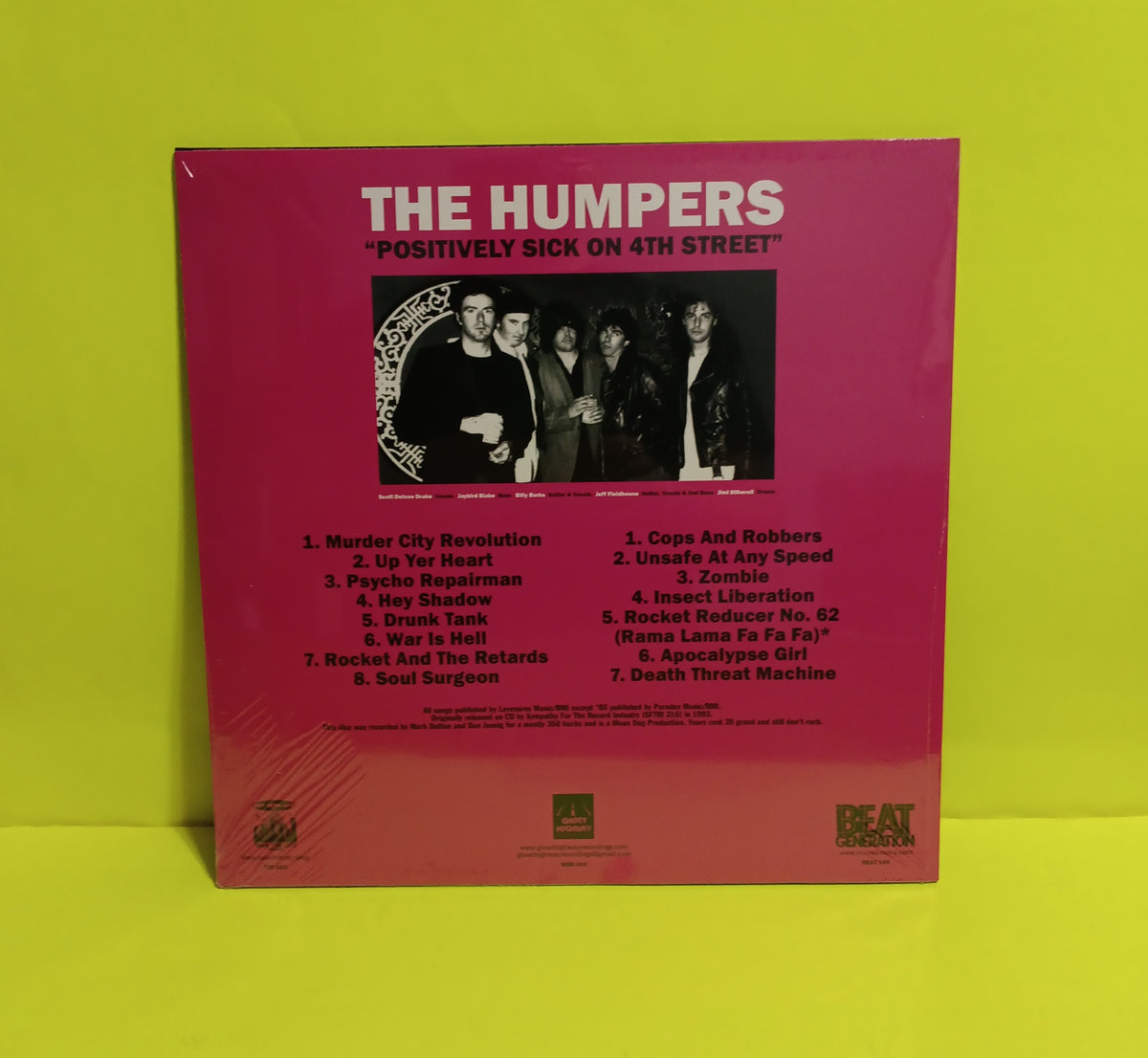 The Humpers - Positively Sick on 4th Street (Spain) - 2024 - GHR310 New - Sealed - Vinyl