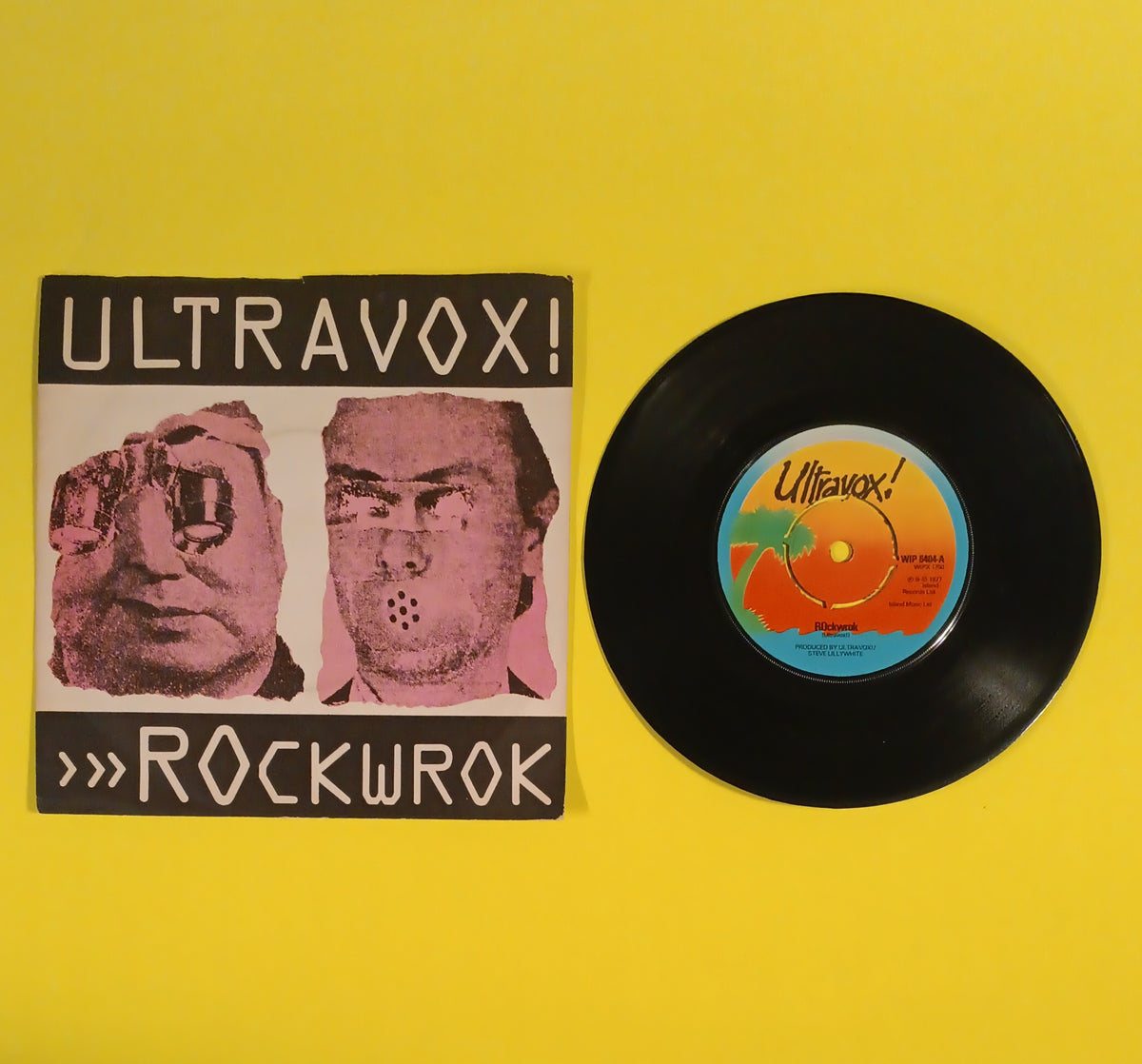Ultravox - ROckwrok (UK 7") - 1977 - WIP 6404 Used - VG++ - Vinyl