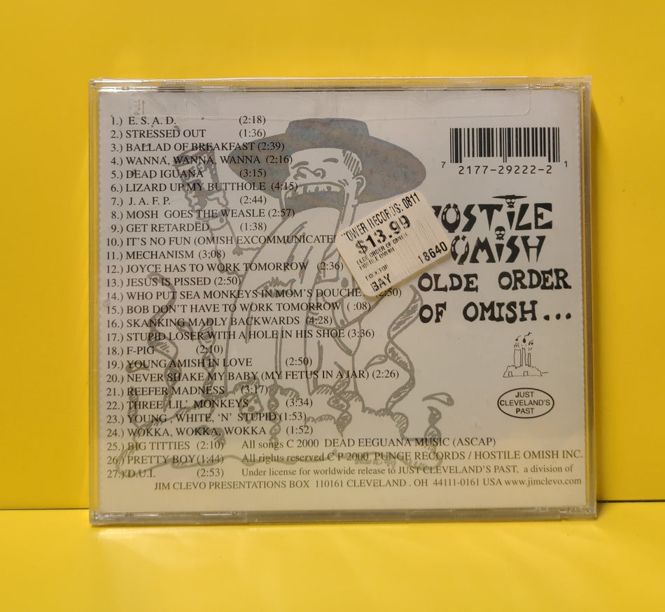 Hostile Omish - Olde Order Of Omish - 2000 - JCP292222 New - Sealed - CDs