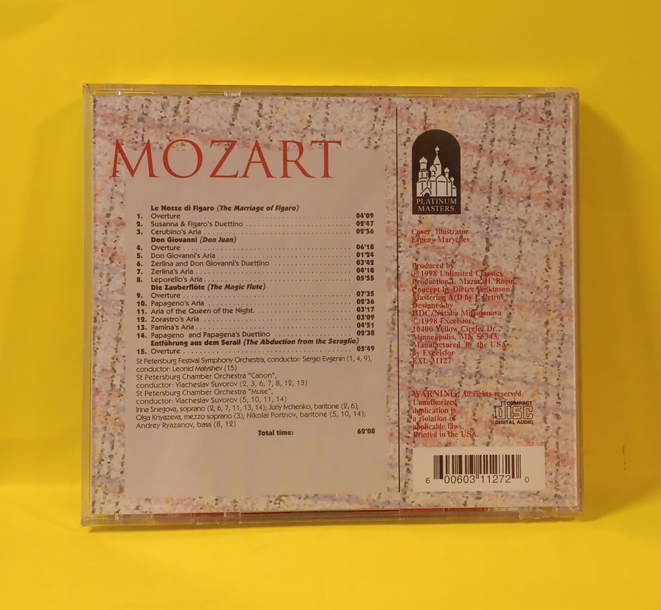 Mozart - Operatic Masterpieces - 1998 - EXL-31127 New - Sealed - CDs