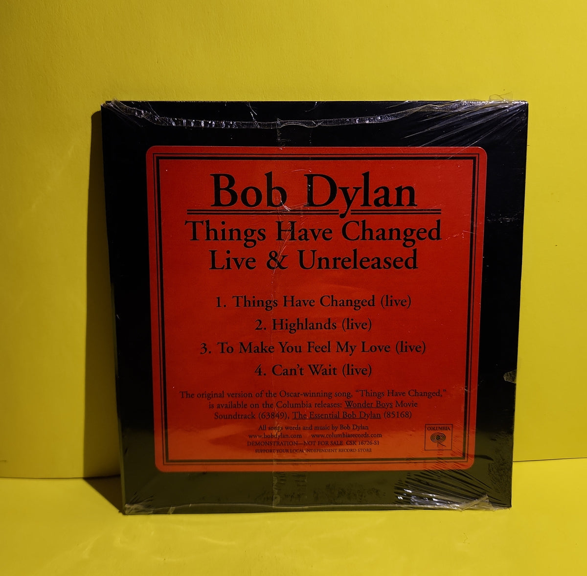Bob Dylan  - Things Have Changed Live And Unreleased  - 2001 - CSK 16720 New - Sealed - CDs