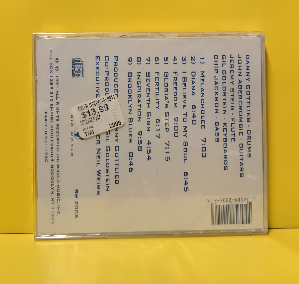 Danny Gottlieb - Brooklyn Blues - 1991 - BW2005 New - Sealed - CDs