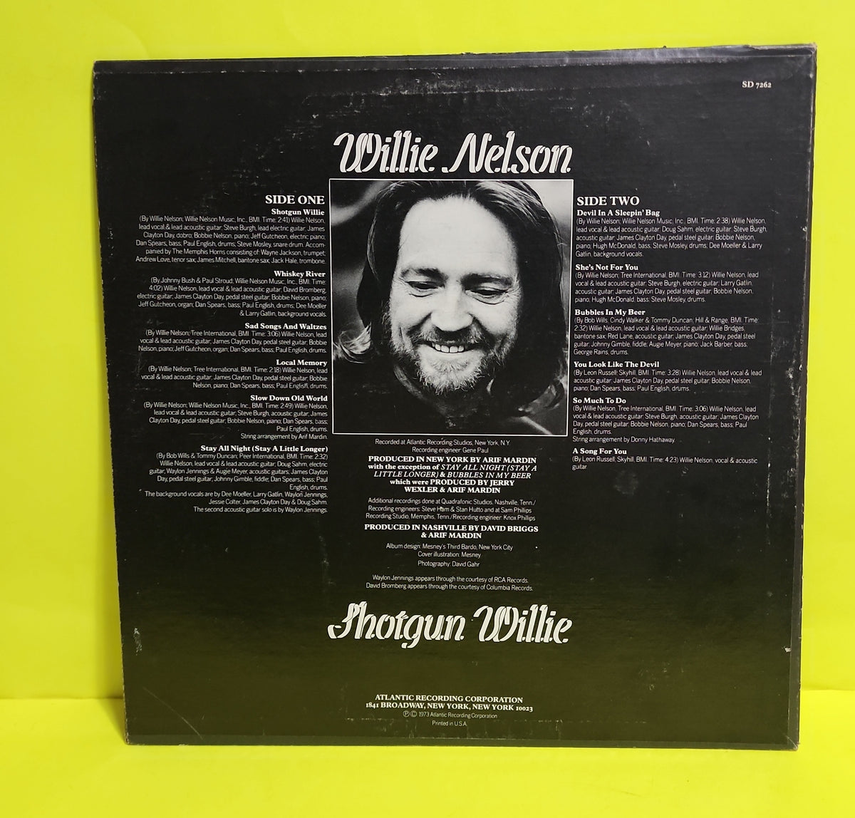 Willie Nelson  - Shotgun Willie - 1973 - SD 7262 Used - VG++ - Vinyl