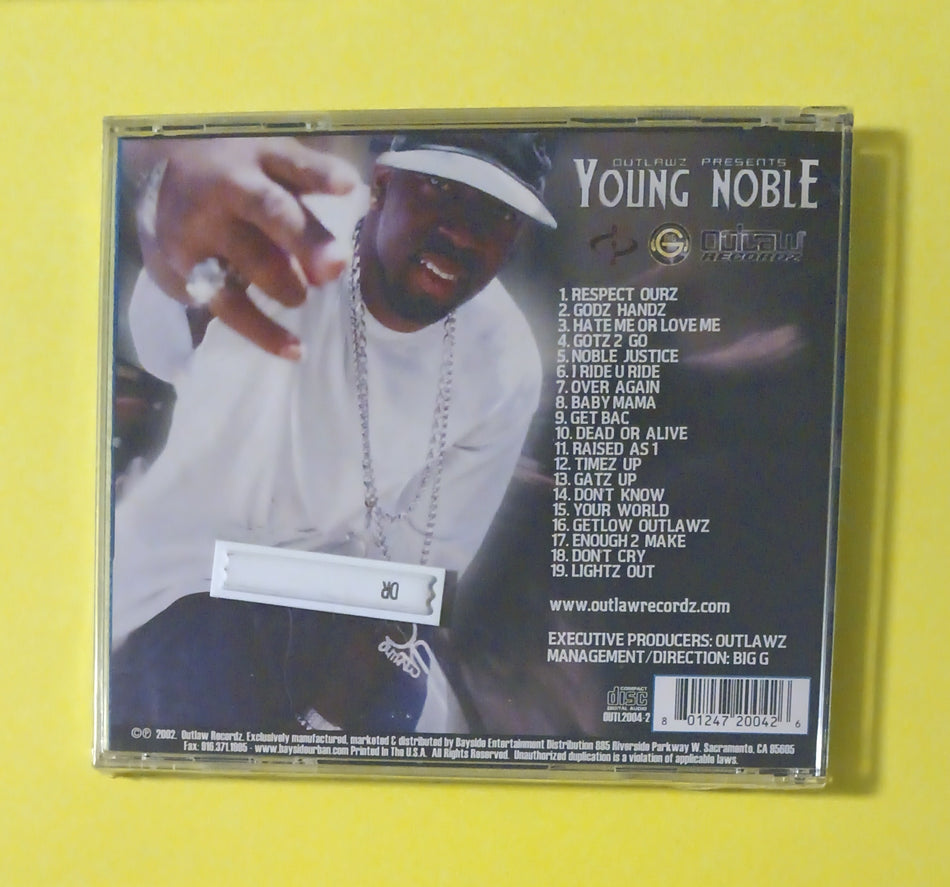 Outlawz Presents Young Noble - Noble Justice - 2002 - OUTL2004-2 New - Sealed - CDs